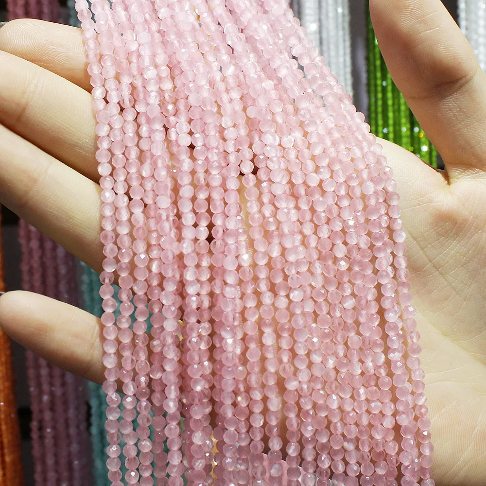 Бусины из натурального камня кошачий глаз 2 3 м|Бусины| |