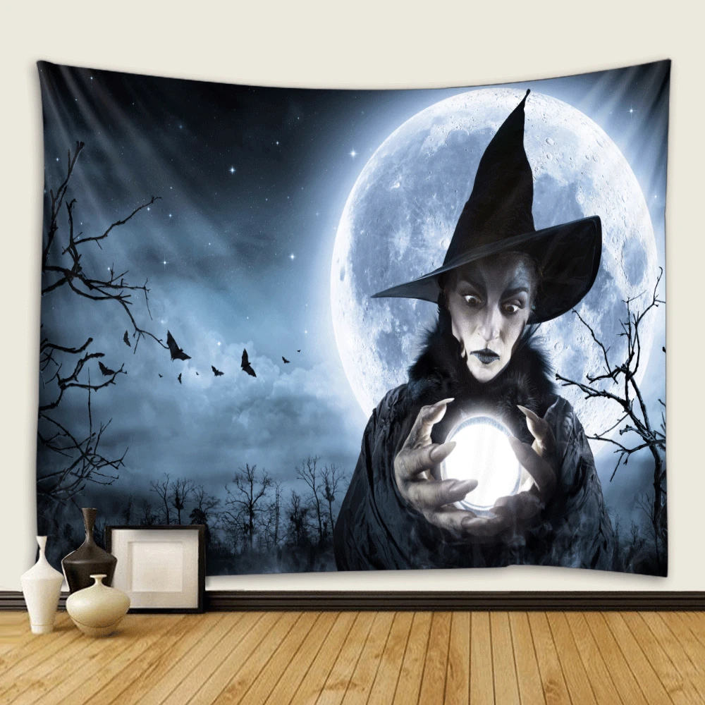 

Halloween 3D Printing Tapestrying funny Rectangular Home Decor Wall Hanging Halloween Party wall hanging style-2