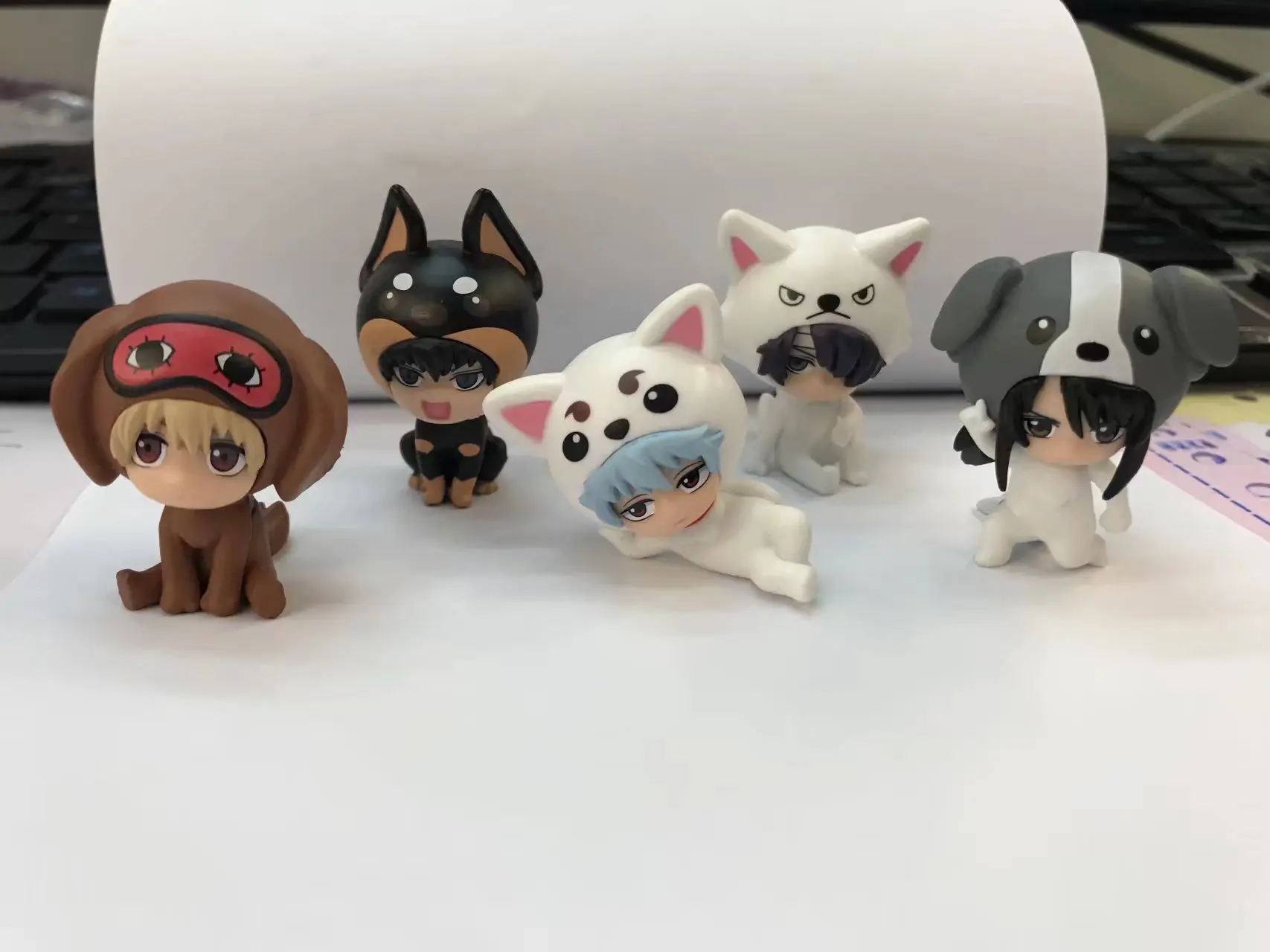 

Аниме 5 шт./компл. Gintama Mini Sakata Gintoki Hijikata Toushirou кацура Котаро Takasugi Shinsuke Animal Ver. Экшн-фигурка из ПВХ