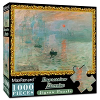 maxrenard 5070cm jigsaw puzzles 1000 pieces paper assembling puzzles impression sunrise art puzzles toys for adults kids games