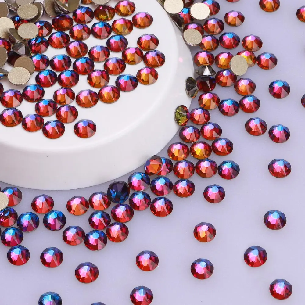 

Прозрачные Стразы AB 8 Большие 8 маленькие самоклеящиеся Стеклянные Бусы FlatBack No-HotFix Face 3D Nail Art Stone DIY Deco Craft