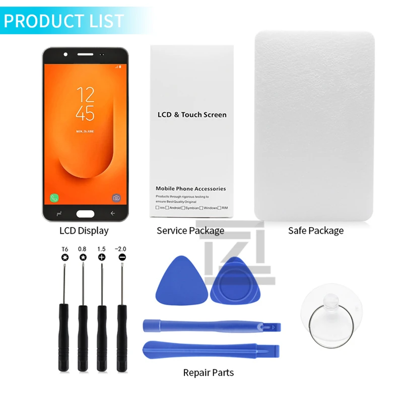Дигитайзер сенсорного экрана в сборе для SAMSUNG Galaxy j7 prime 2 lcd g611 2018 сменный экран G611