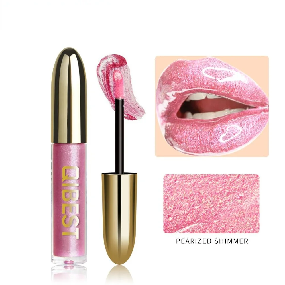 Жидкая губная помада яркий цвет стойкая блестящий водостойкий пигмент