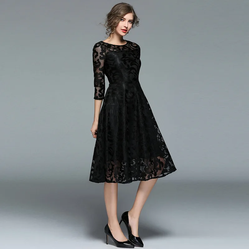 

Длинный стиль повседневная одежда Топ Модные женские платья оптом кружева Турция женские офисные платья 2020