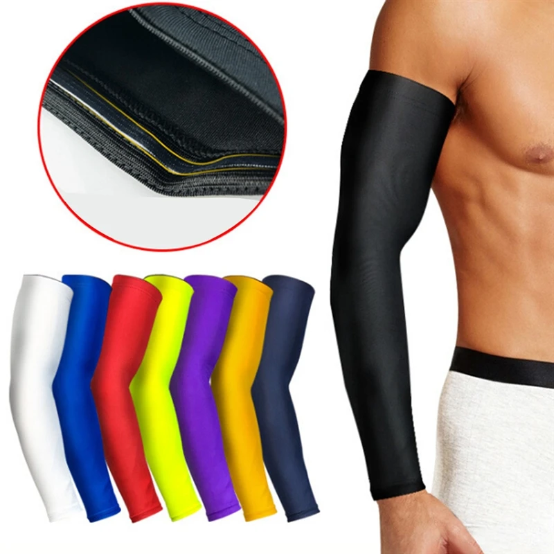 

Sports Arm Compression Sleeve Basketball Cycling Arm Warmer Summer Running Protection Volleyball Sunscreen Bands
