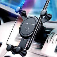 Gravity Car Mount For Mobile Phone Holder Car Air Vent Clip Stand Cell phone GPS Support For iPhone Samsung Huawei