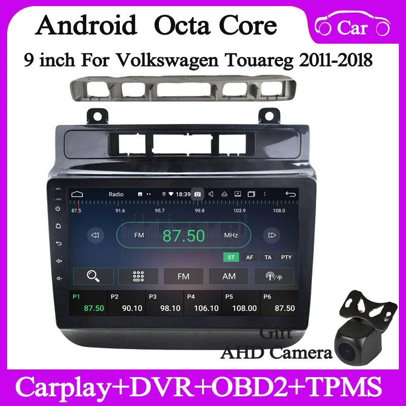 

9" Android10 Car multimedia player for Volkswagen Touareg 2011-2018 car radio gps navigation audio headunit wifi DSP carplay