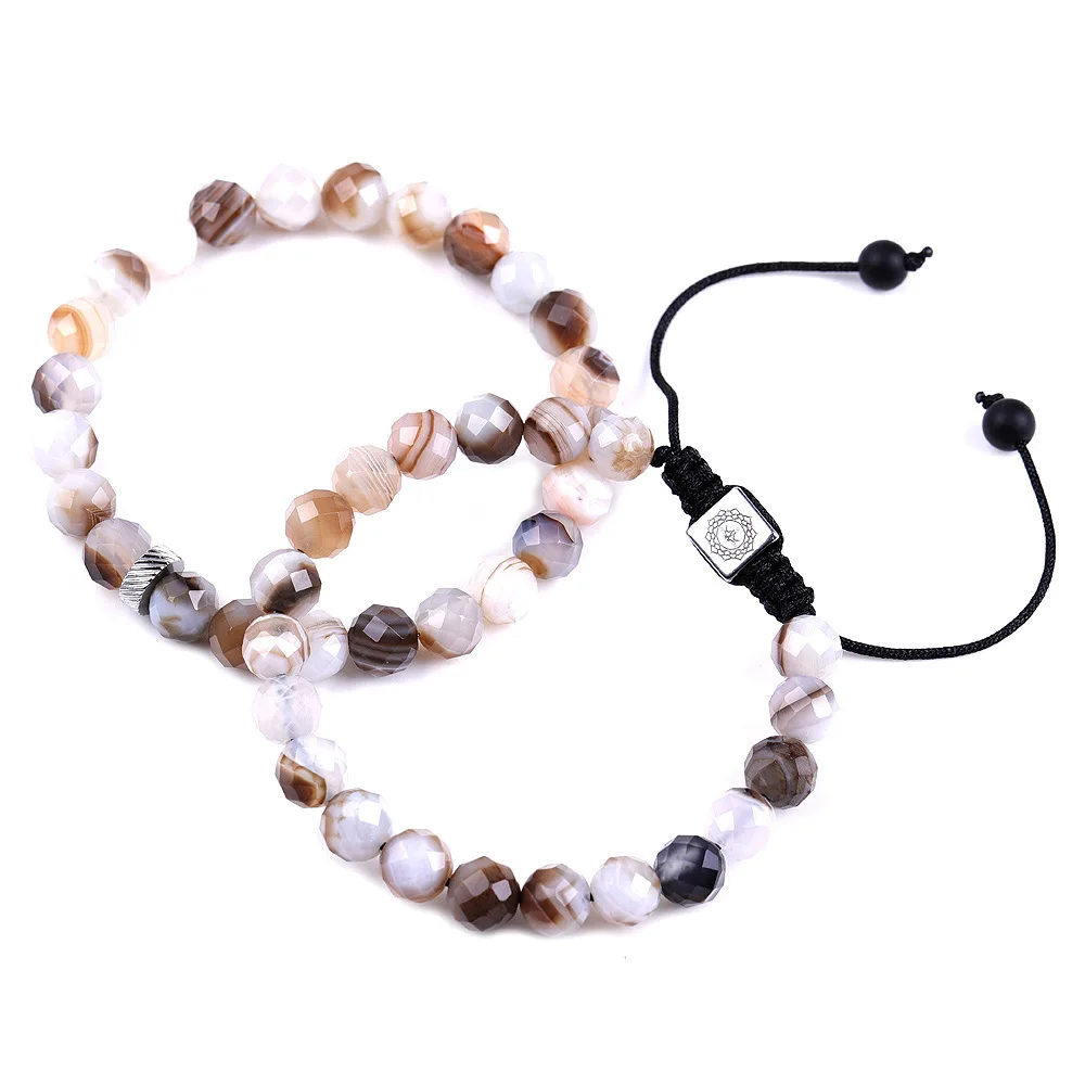 

8mm Coffee agate Bead Bracelet Diy Yoga Reiki Bracelets For Women Men Friendship Jewelry