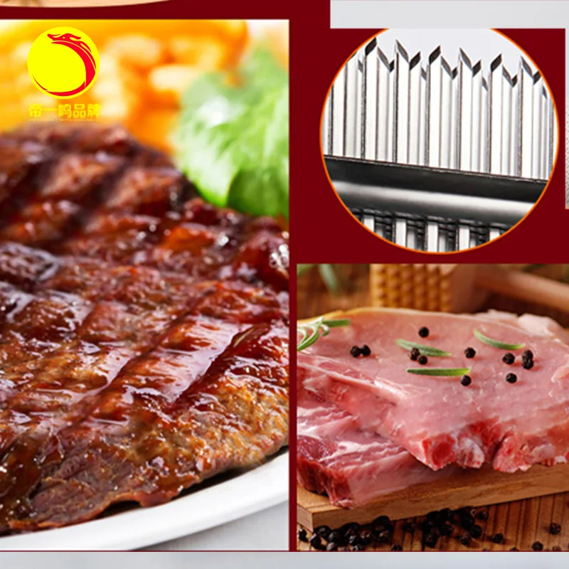 Игольчатый Мясорубка с 48 лезвиями молоток из нержавеющей стали для мяса Beaf