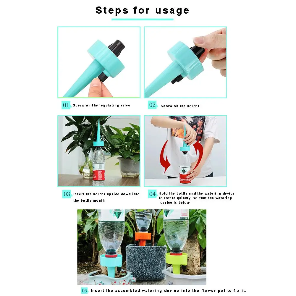 

6PCS/12PCS Automatic Watering Device Plant Watering System PP Irrigation Pile Water Seepage Tool Outdoor Indoor Plant Tree