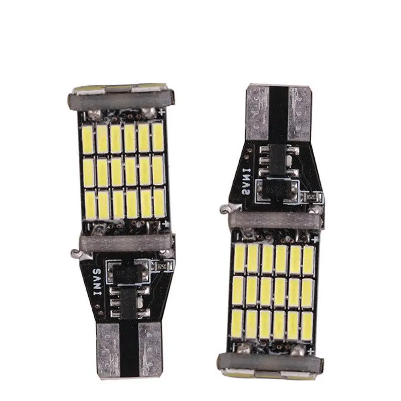 

2x T15 W16W 45 SMD 4014 светодиодные автомобильные лампы заднего хода 6000K белые