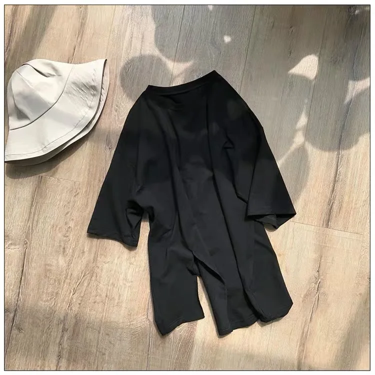 Топ женский с коротким рукавом и круглым вырезом из хлопка| |