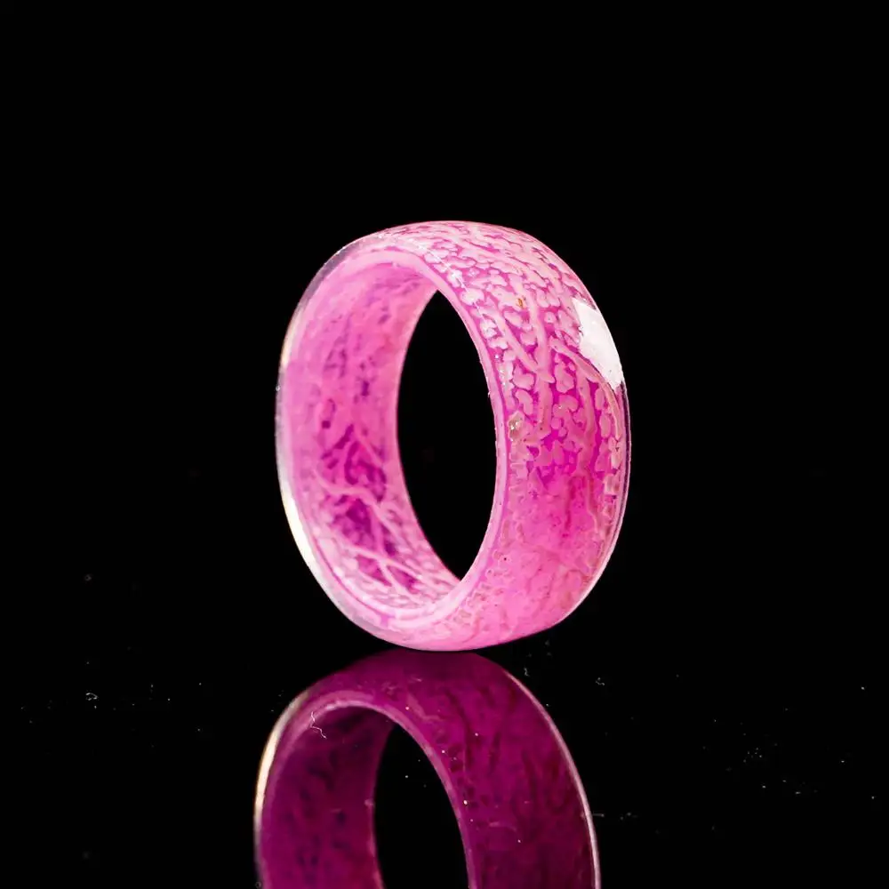 6-10 Size Color Changing Ring Fashion Cool Luminous Crackle Ring Multi-colored Rings, Glittering In The Sun Simple and Generous