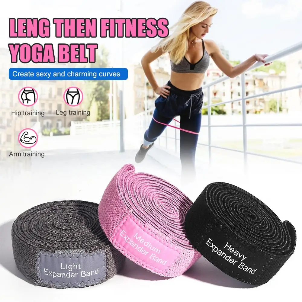 

Resistance Bands Set Yoga Non-Slip Elastic Hip Pilates Bands Fitness Squat Band Training Bands Yoga Home Fitness Equipment