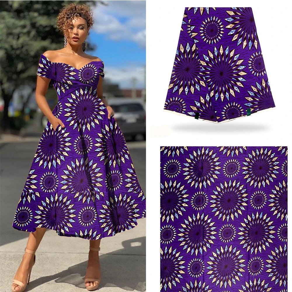 Оптовая продажа африканская Анкара настоящая мягкая восковая ткань с принтом