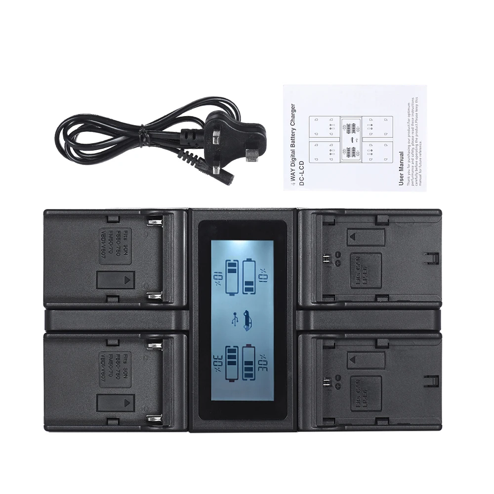 Зарядное устройство для аккумулятора цифровой камеры Canon 6D 7DII 80D 5D | Электроника