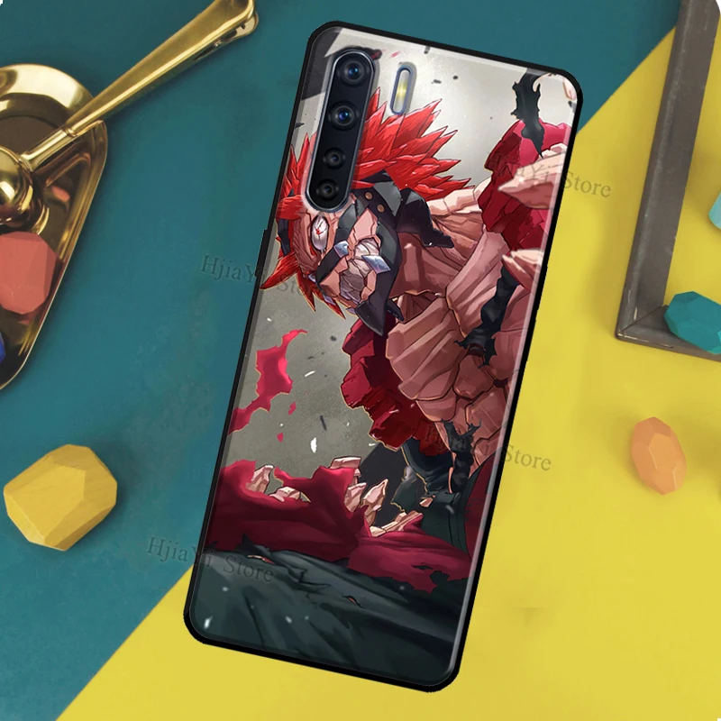 Чехол-накладка Eijiro Kirishima Hero Academia для OPPO Reno 2Z 2F 5 Lite A5 A9 A53 2020 A53S A1K A15 A52 A72 A83 A54 A74 A94.
