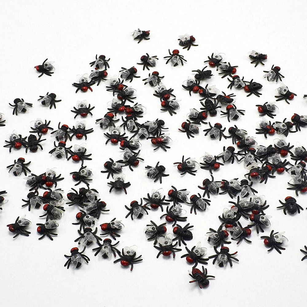 10 шт. новинка игрушки имитация ложных мух смешной трюк шутка насекомые декор для