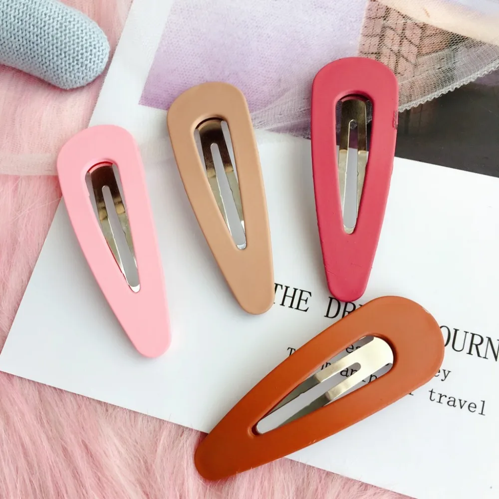 Hair Clip Hairpin For Women Girl Acrylic Solid Geometric Korean Handmade Fashion Head Accessories Mujer Wholesale | Аксессуары для