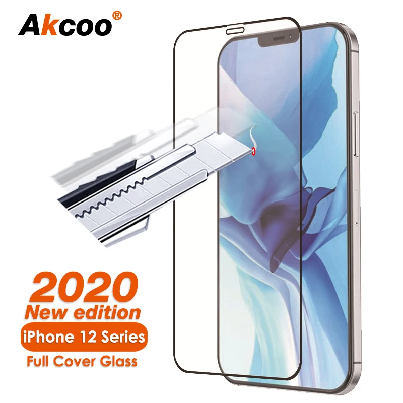 

Akcoo Tempered Glass for iPhone 12 Pro Max Screen Protector With Full Coverage for iPhone12 Mini Glass Film Case Friendly