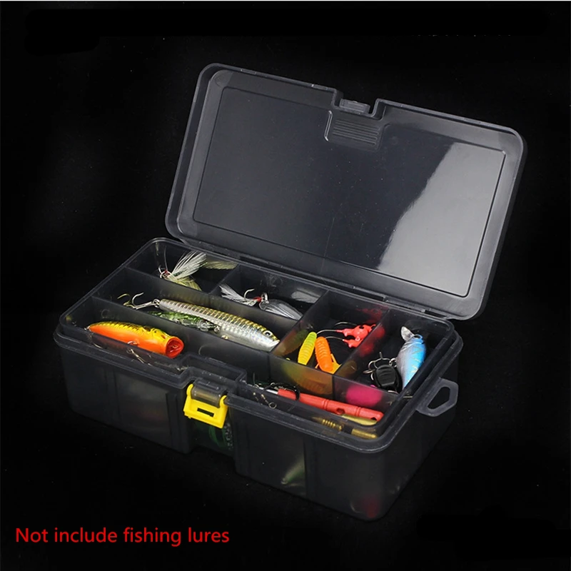 Двухслойная многофункциональная коробка для рыболовных приманок крючков