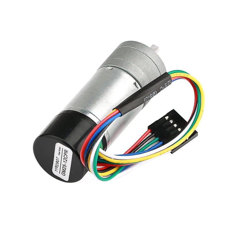 Мотор-редуктор постоянного тока JGA25-370 кодер холла измерение скорости токовый