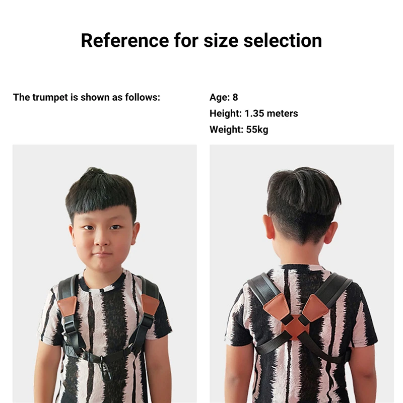 Ремешок кожаный для саксофона мягкий со стальным крючком альт-тенора сопрано