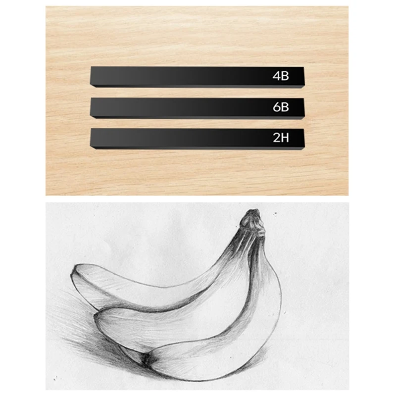 6 Pcs Professional Charcoal Pencils Compressed Square Sticks Sketch for Sketching Shading Drawing Artists DIY | Канцтовары для