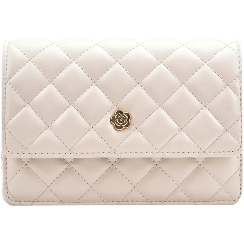 

Original Brand Lingge Bag Female 2021 New Fashion Messenger Bag Popular Pearl Chain Solid Color Square Bag Shoulder Bag