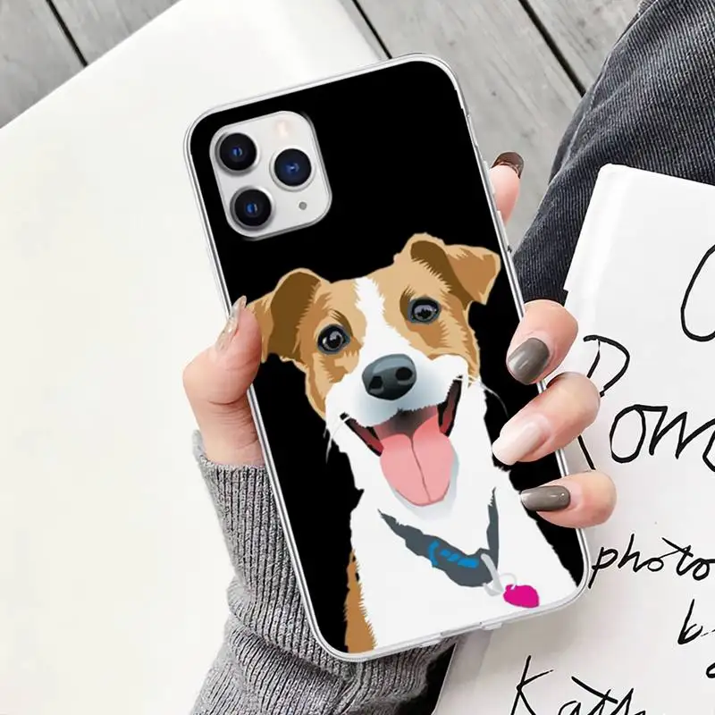 Jack Russell Terrier Dog Transparent Mobile Phone Case Cover For IPhone 12 11 Pro Max Xs X Xr 7 8 6 6s Plus 5 5s Se 2020