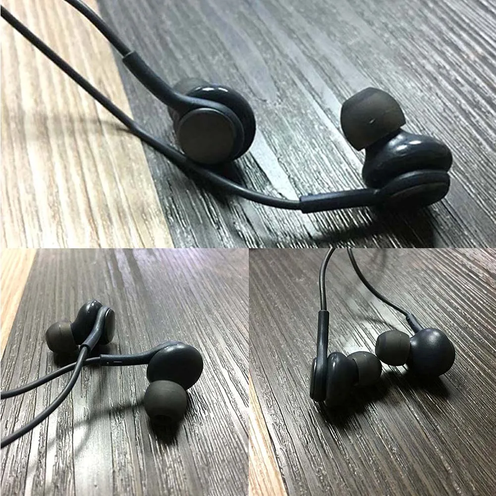 Classic Earphone with Microphone wheat bass Good Sound Wired Earpiece 3.5mm Audio Headpiece for Samsung S8+ s8plus #0102 | Электроника