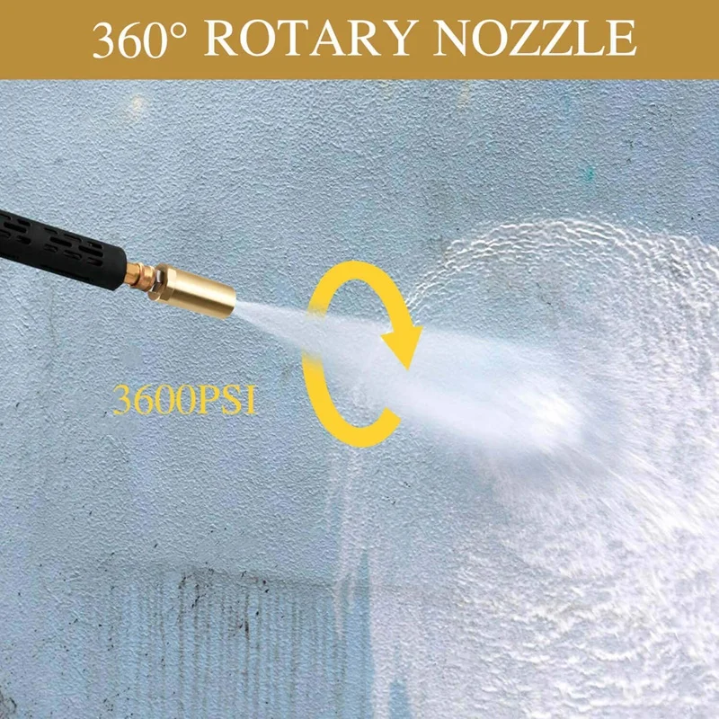 Набор из 8 предметов Вращающаяся насадка высокого давления для мойки автомобиля