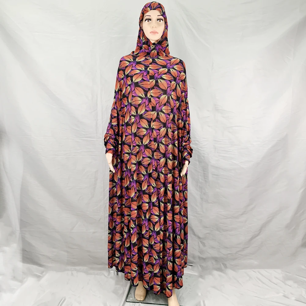 

Muslim Abaya Print Maxi Dress Turkish Hijab Vestidos Cardigan Kimono Long Robe Gowns Jubah Middle East Eid Ramadan Islamic