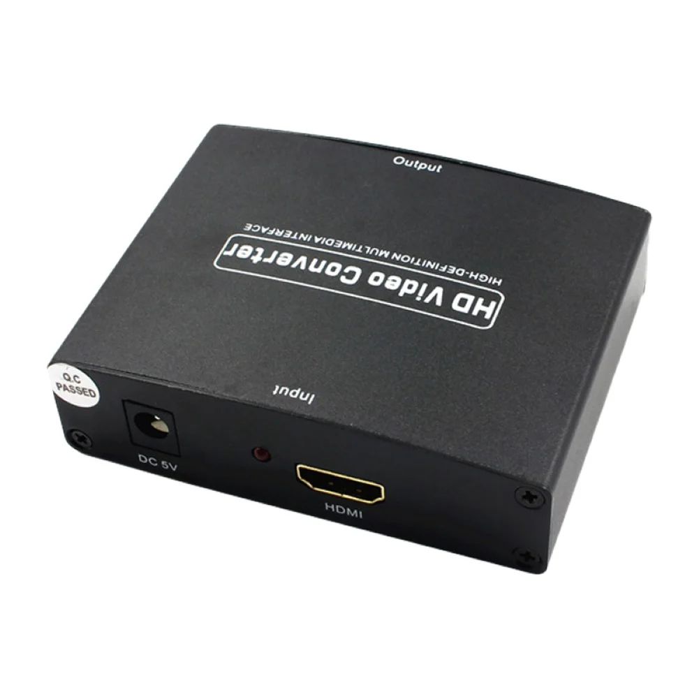 HD 1080P HDMI-совместимый с 5 RCA RGB компонент YPbPr Видео R/L аудио конвертер адаптер |
