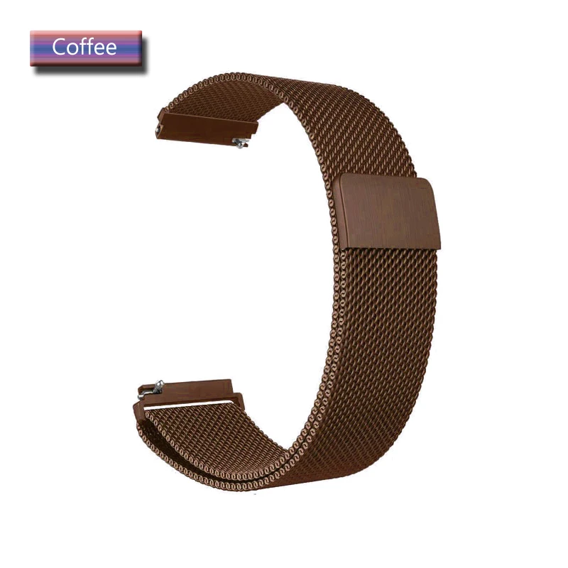 magnetic Coffee Металлический Ремешок Для huawei watch gt 2 Ремешок Браслет для huawei honor магический ремешок из нержавеющей стали браслет часы GT ремень - Цвет: magnetic Coffee
