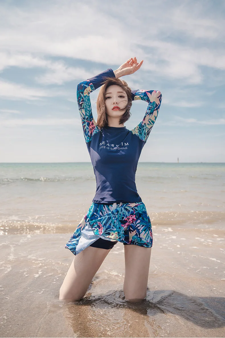 Женское платье для плавания костюм серфинга с высокой талией Спортивная юбка