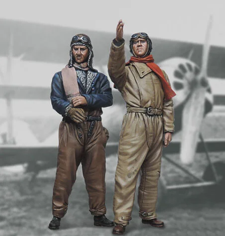 1/32 современный набор пилотов истребителей (2 фигурки) модельная фигурка из Смолы