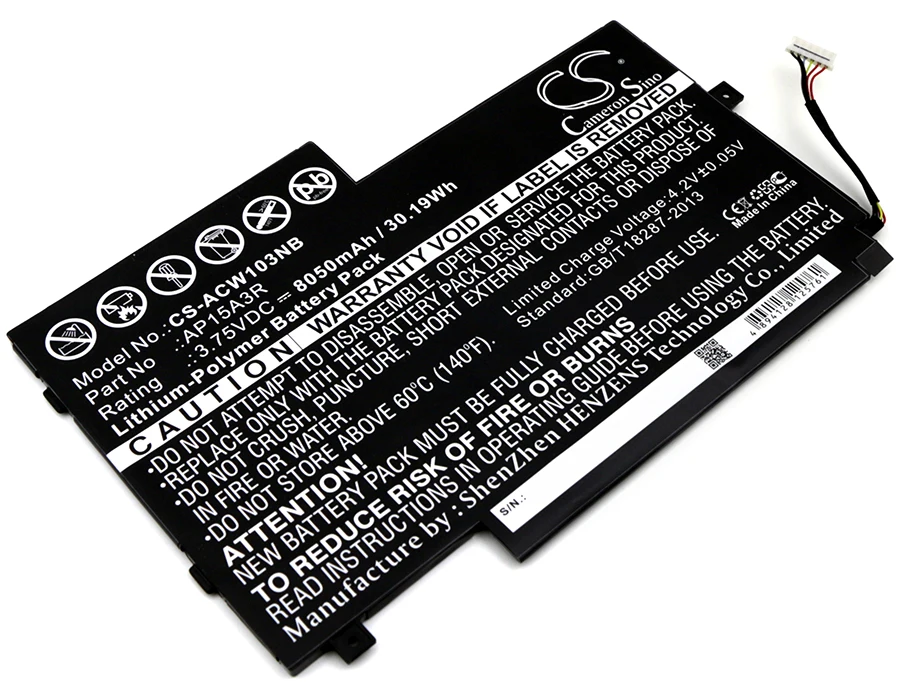 

cameron sino battery for Acer Aspire Switch 10E, SW3-013, SW3-013-1566，AP15A3R
