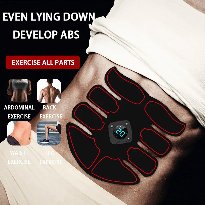 Стимулятор мышц для тренировки живота электростимулятор домашний тренажер