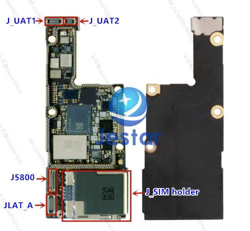 5 шт./лот J_UAT1 J_UAT2 JLAT_A J5800 J_SIM антенна держатель SIM FPC Разъем для iphone xs max на