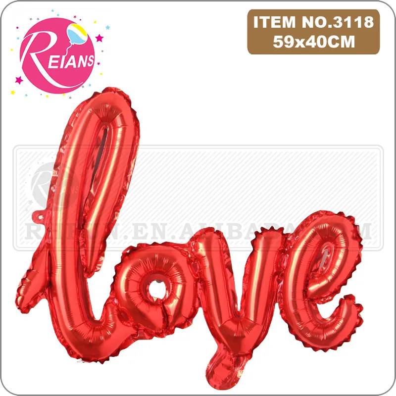 Фольгированный алюминиевый Гелиевый шар украшение на годовщину свадьбы День
