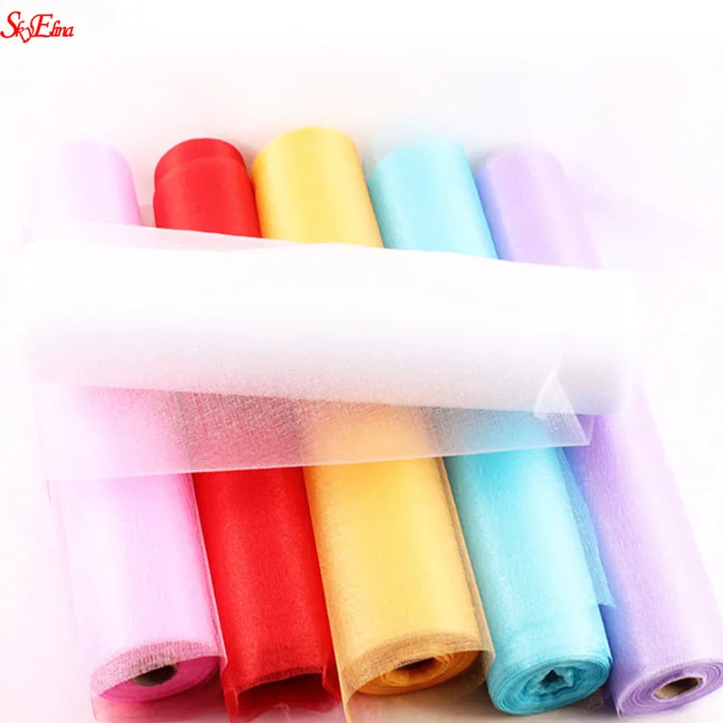 10 м * 48 см Тюль в рулоне органза тюль катушка украшение для свадьбы дня рождения