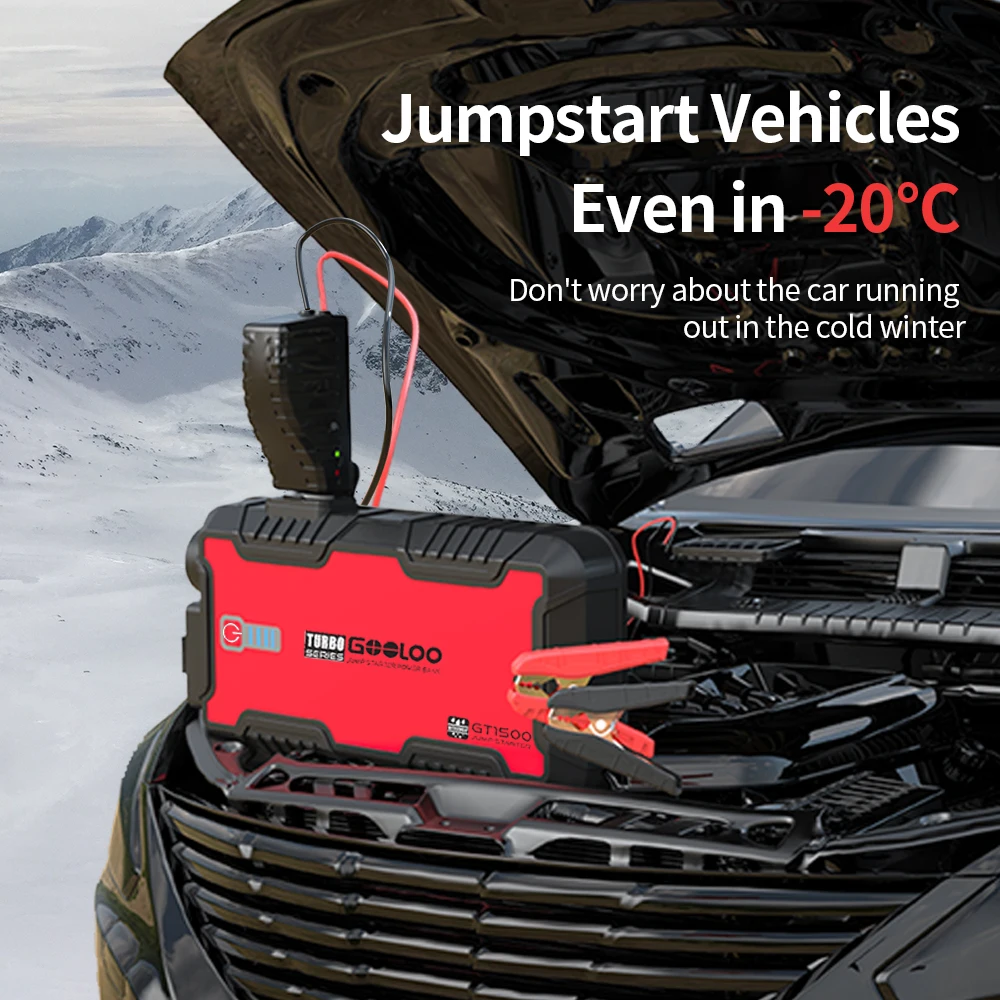 Внешний аккумулятор GOOLOO для автомобиля 1500 А зарядное устройство акб зарядка в