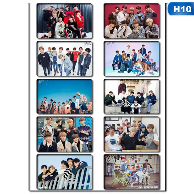 10 шт./компл. KPOP Stray Kids Lomo карты фото карты наклейки фотостудия плакат подарочный канцелярский набор