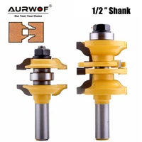lavie 2pcs 12mm 12 shank entry interior door ogee router bit matched milling cutter set for wood woodworking machine 03123