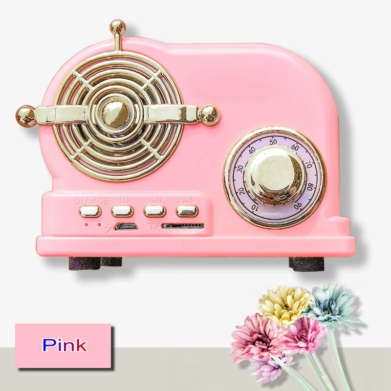 USB зарядка ретро Bluetooth динамик беспроводной старомодный портативный Поддержка TF