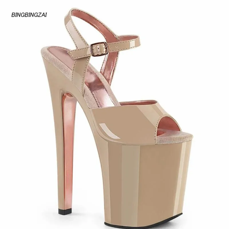 

New pattern of high quality women's high-heeled women's shoes 20CM sexy stiletto women's sandals waterproof 10CM 34-45 46 BBZAI