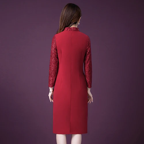 2021 Осень Новые Популярные ветер личность вышитый дизайнерский красный комплект