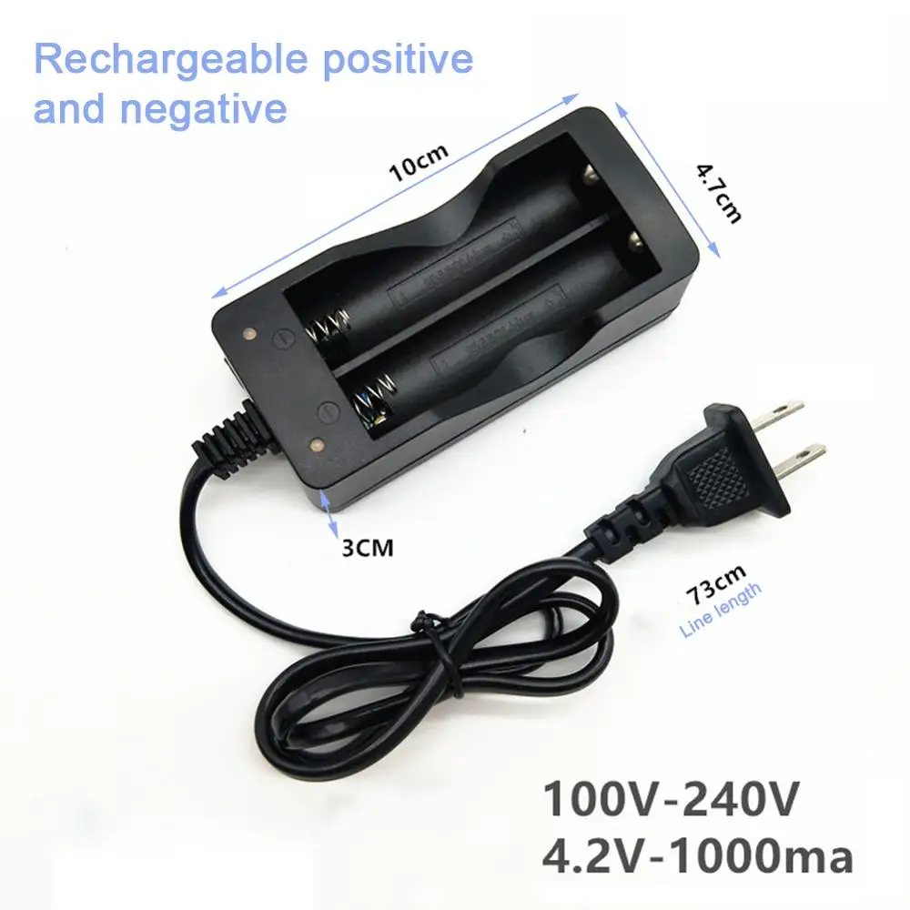 Universal 18650 Battery Charger US/EU Plug 2 Slots Smart Charging Fast Charge Li-ion Rechargeable Lithium | Электроника