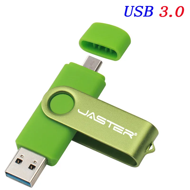 Green Usb 3,0 OTG для мобильного телефона/компьютера, Usb флеш-накопитель, 4 ГБ, 8 ГБ, 16 ГБ, 32 ГБ, 64 ГБ, скорость вращения, Usb флеш-накопитель, карта памяти U, в подарок - Цвет: Green